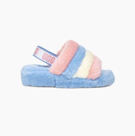 UGG Pride Fluff Yeah - Badesandaler Herre - Stripete (NO-P224)